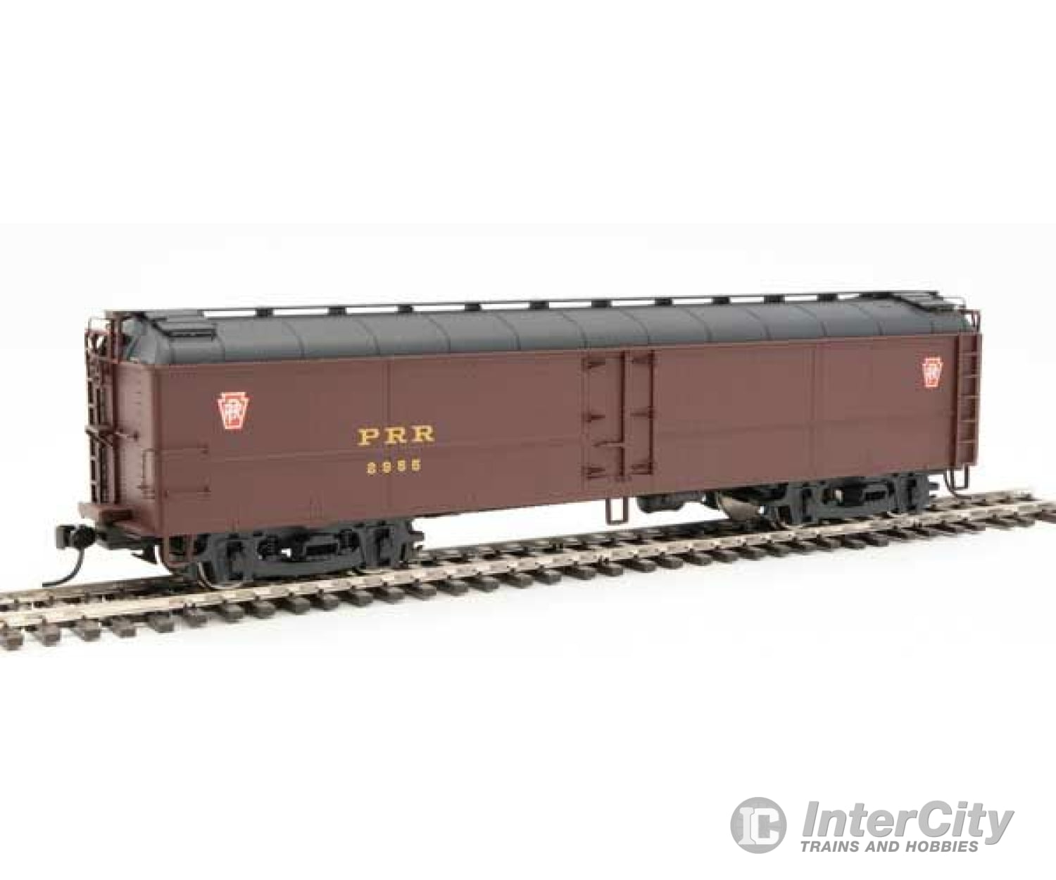 Walthers Proto 17230 50 Pennsylvania Class R50B Express Reefer -- Railroad #2955 (Tuscan Black;