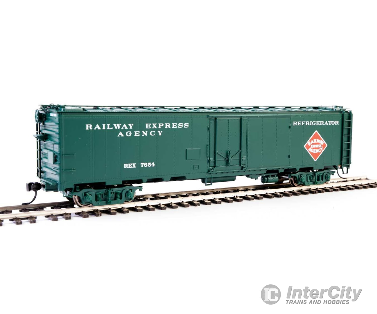 Walthers Proto 17316 50 Rea Riveted Steel Express Reefer -- Railway Agency #7654 (Early) Freight