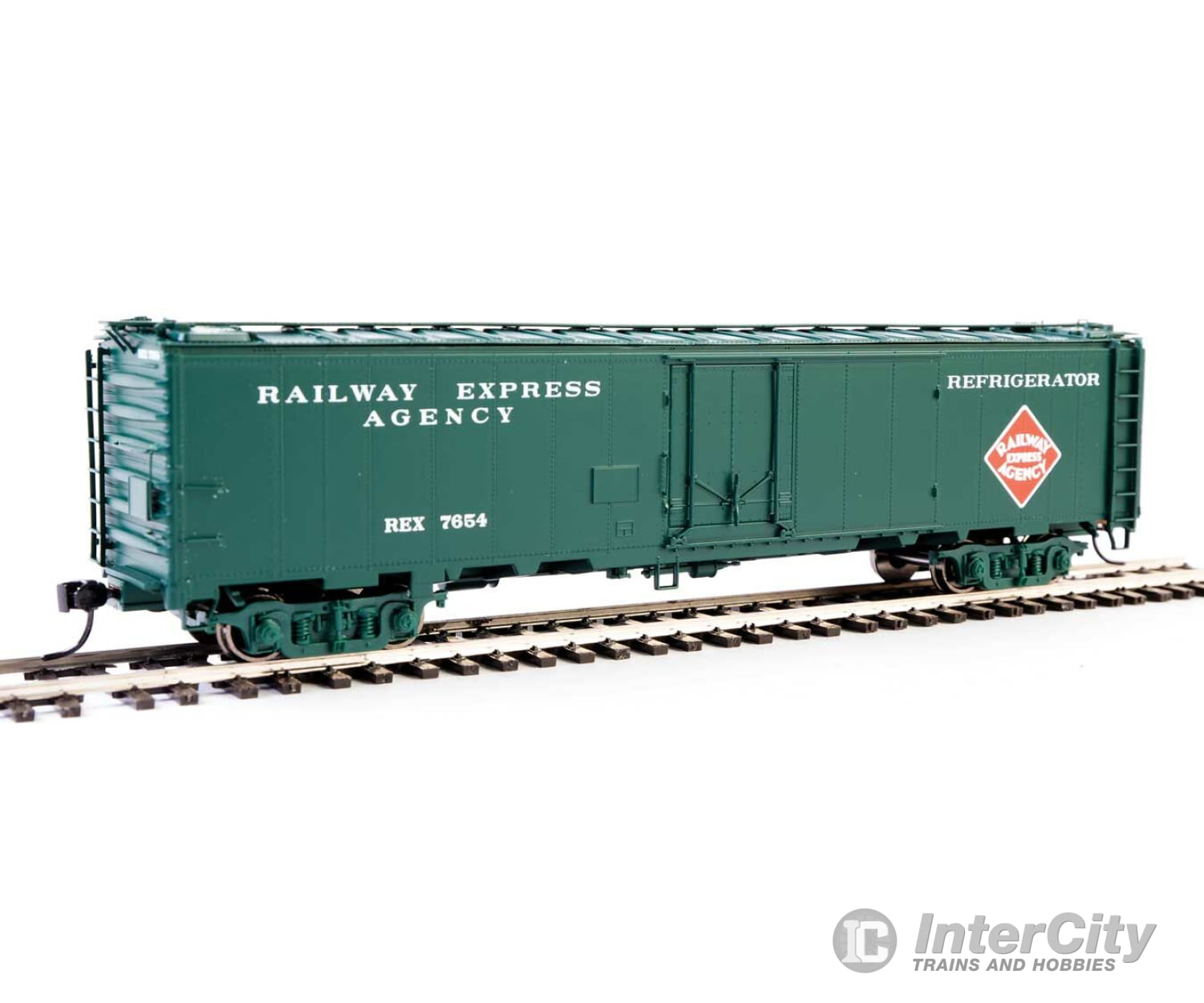 Walthers Proto 17316 50 Rea Riveted Steel Express Reefer -- Railway Agency #7654 (Early) Freight