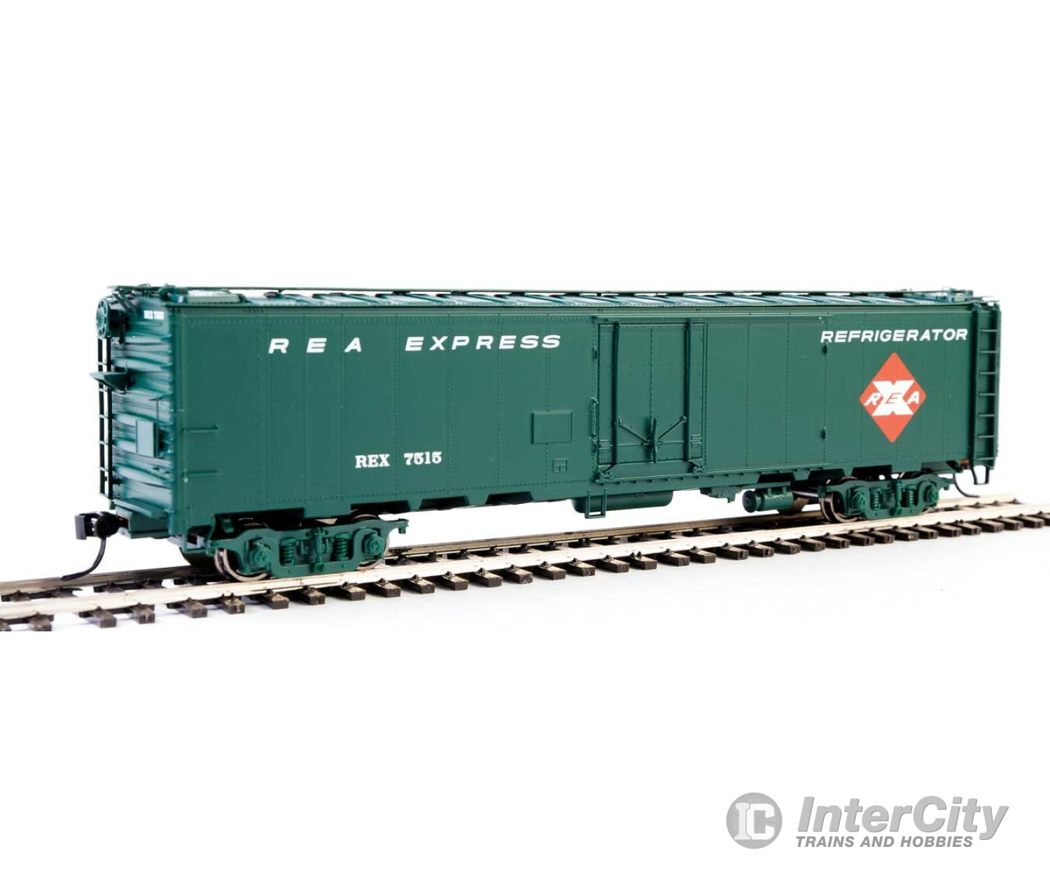 Walthers Proto 17319 50 Rea Riveted Steel Express Reefer -- Railway Agency #7515 Freight Cars