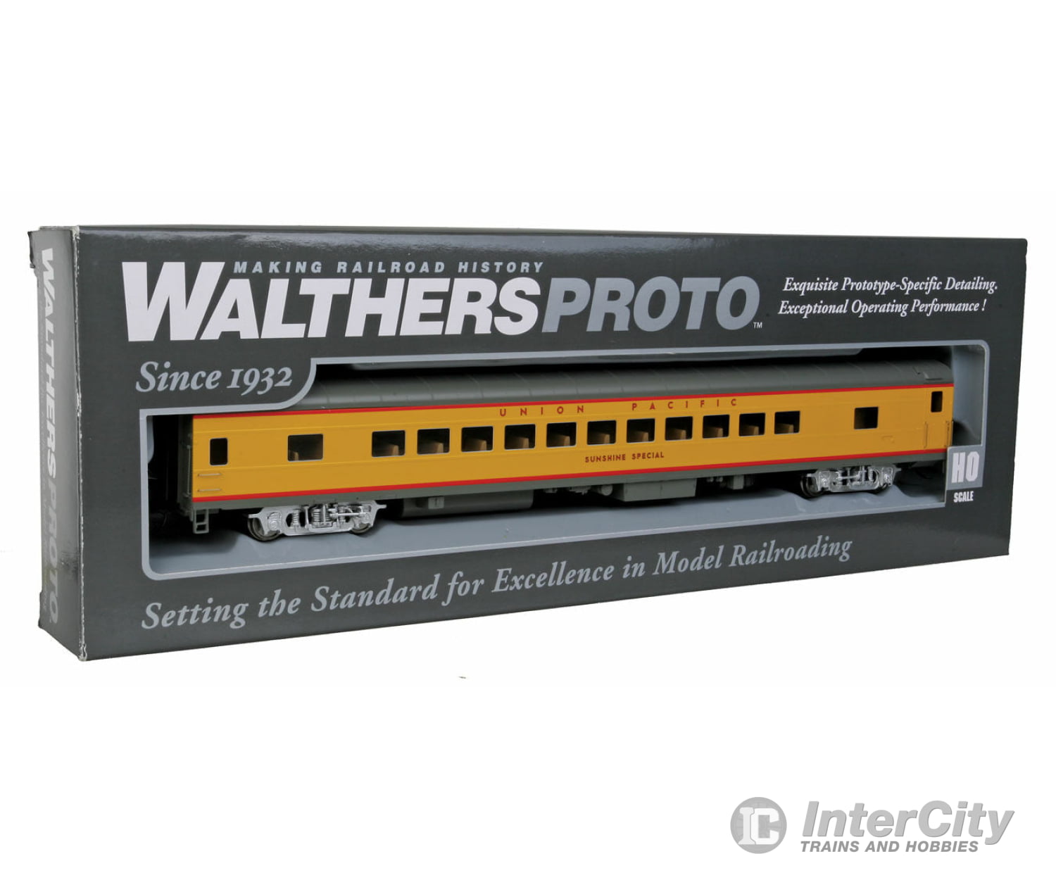 Walthers Proto 18502 85 Acf 44-Seat Coach - Lighted Union Pacific(R) Heritage Fleet -- Sunshine