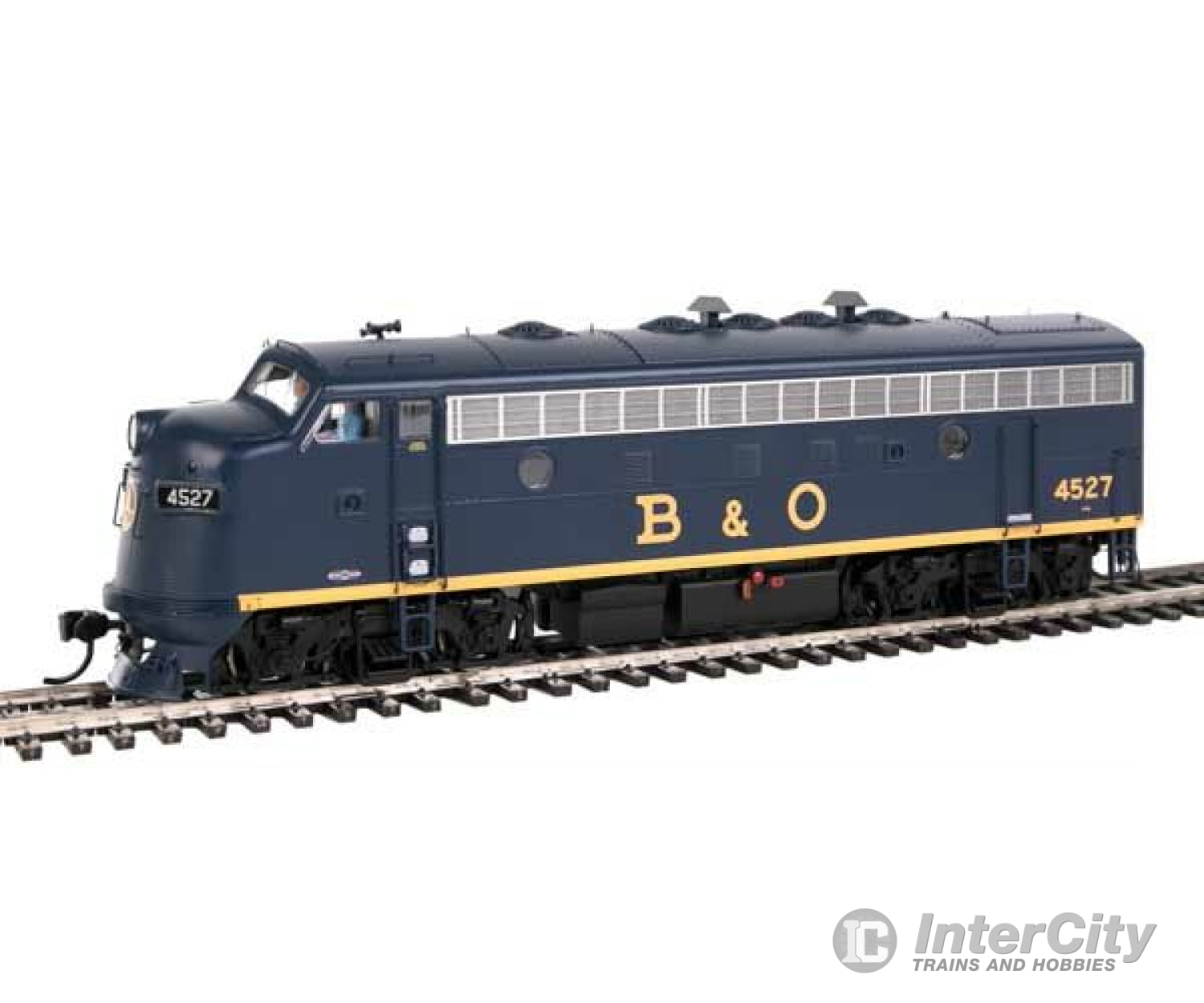 Walthers Proto 40926 Emd F7A-B Set - Loksound 5 Sound & Dcc -- Baltimore Ohio #4527 5426 Locomotives