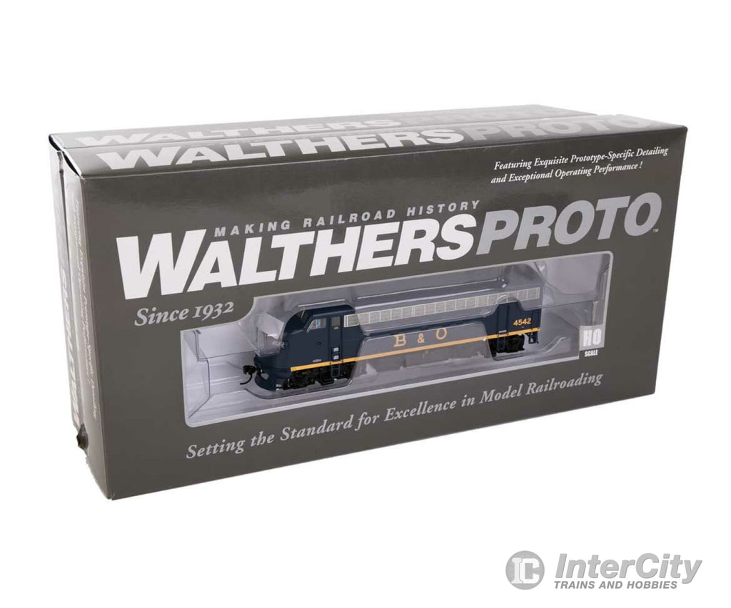 Walthers Proto 40927 Emd F7A-B Set - Loksound 5 Sound & Dcc -- Baltimore Ohio #4542 5483 Locomotives