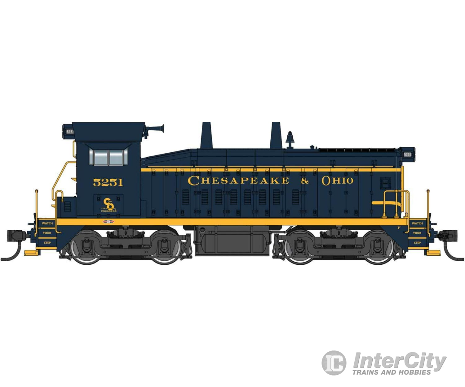 Walthers Proto 41501 Emd Sw9 - Loksound 5 Sound & Dcc -- Chesapeake Ohio #5251 Locomotives