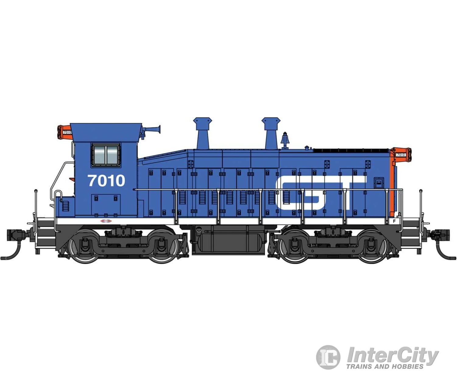 Walthers Proto 41503 Emd Sw9 - Loksound 5 Sound & Dcc -- Grand Trunk Western #7010 Locomotives