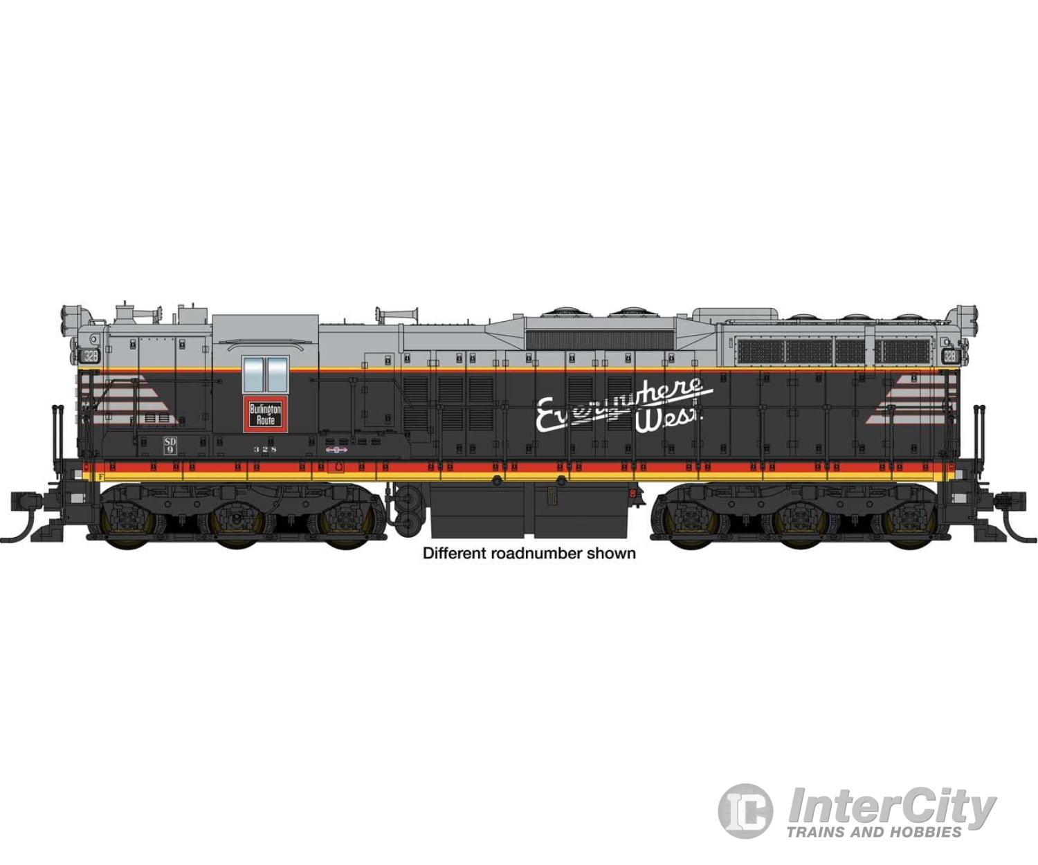 Walthers Proto 41702 Emd Sd9 - Esu Loksound 5 Sound & Dcc -- Chicago Burlington Quincy #339