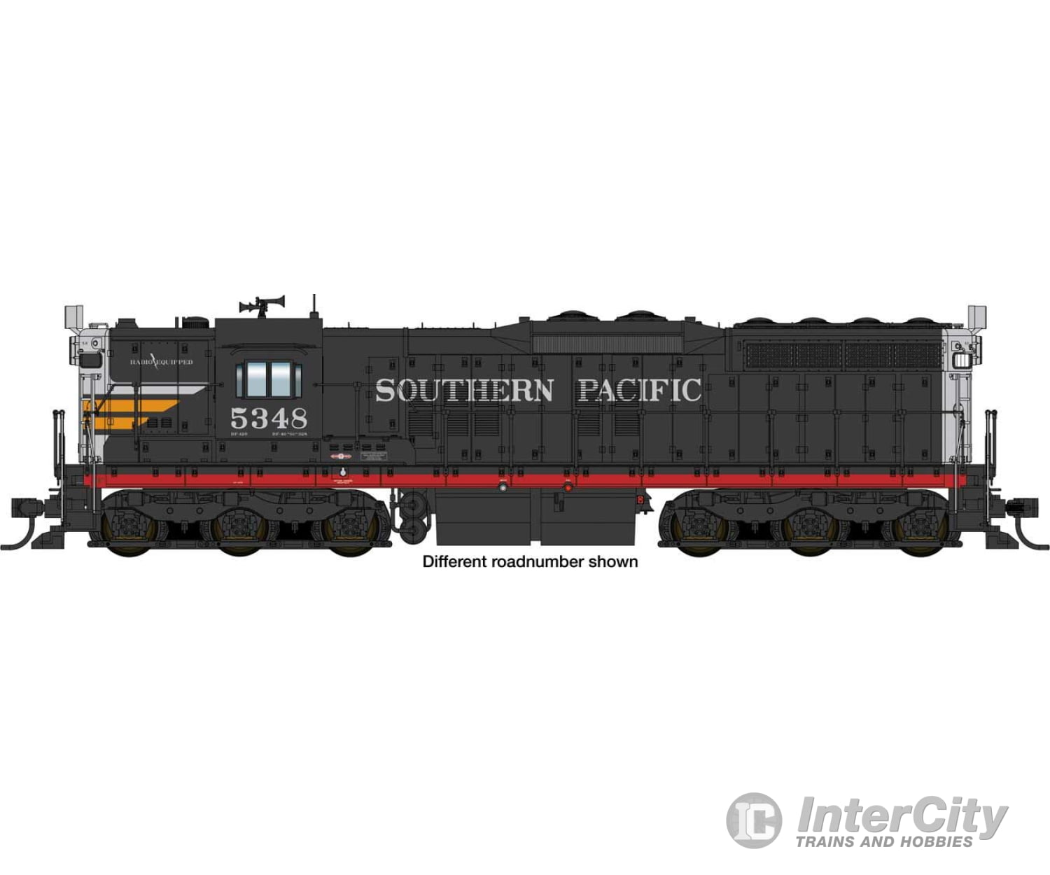 Walthers Proto 41712 Emd Sd9 - Esu Loksound 5 Sound & Dcc -- Southern Pacific(Tm) #5371 Black Widow