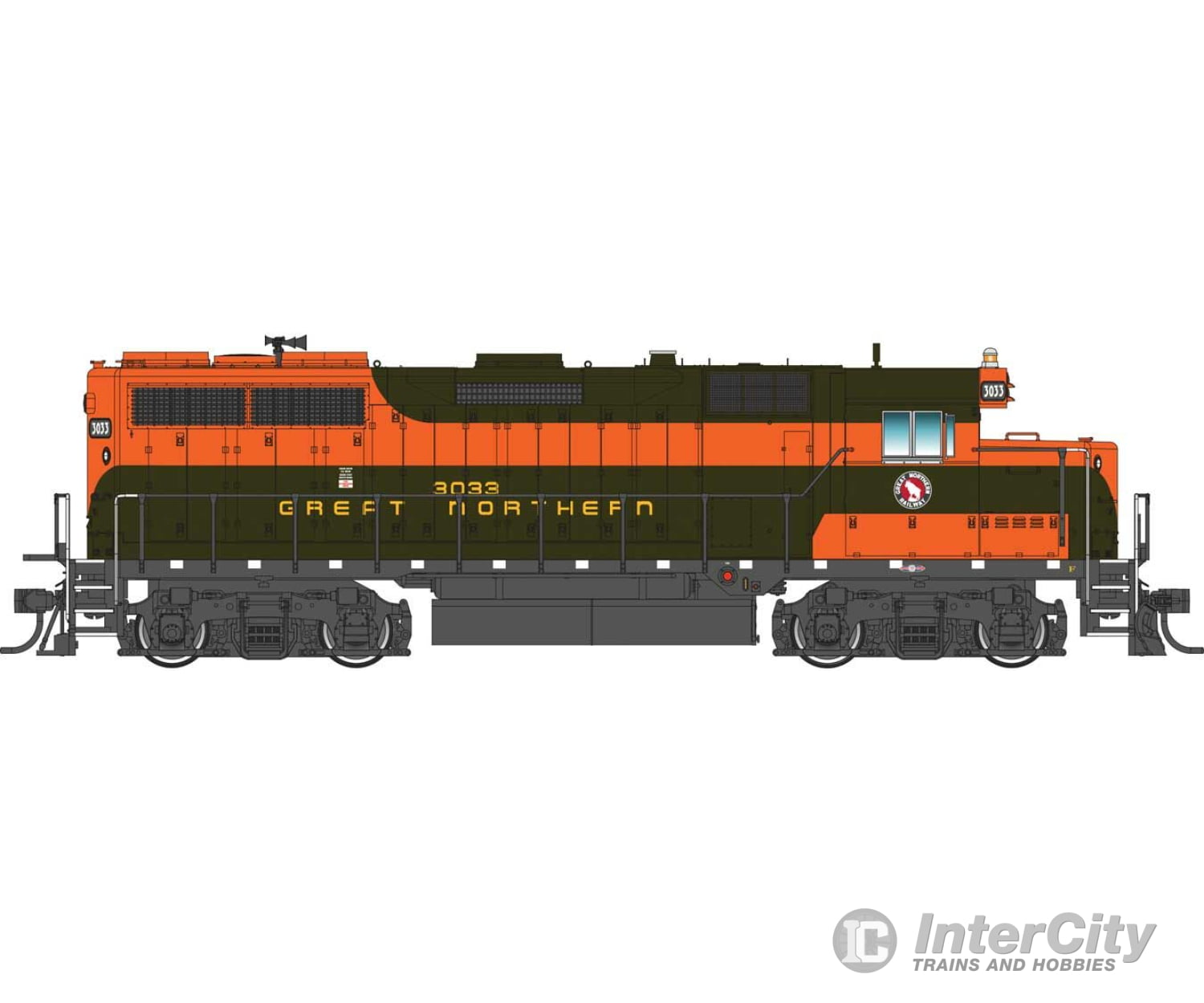 Walthers Proto 42179 Emd Gp35 - Loksound 5 Sound & Dcc -- Great Northern #3033 Locomotives