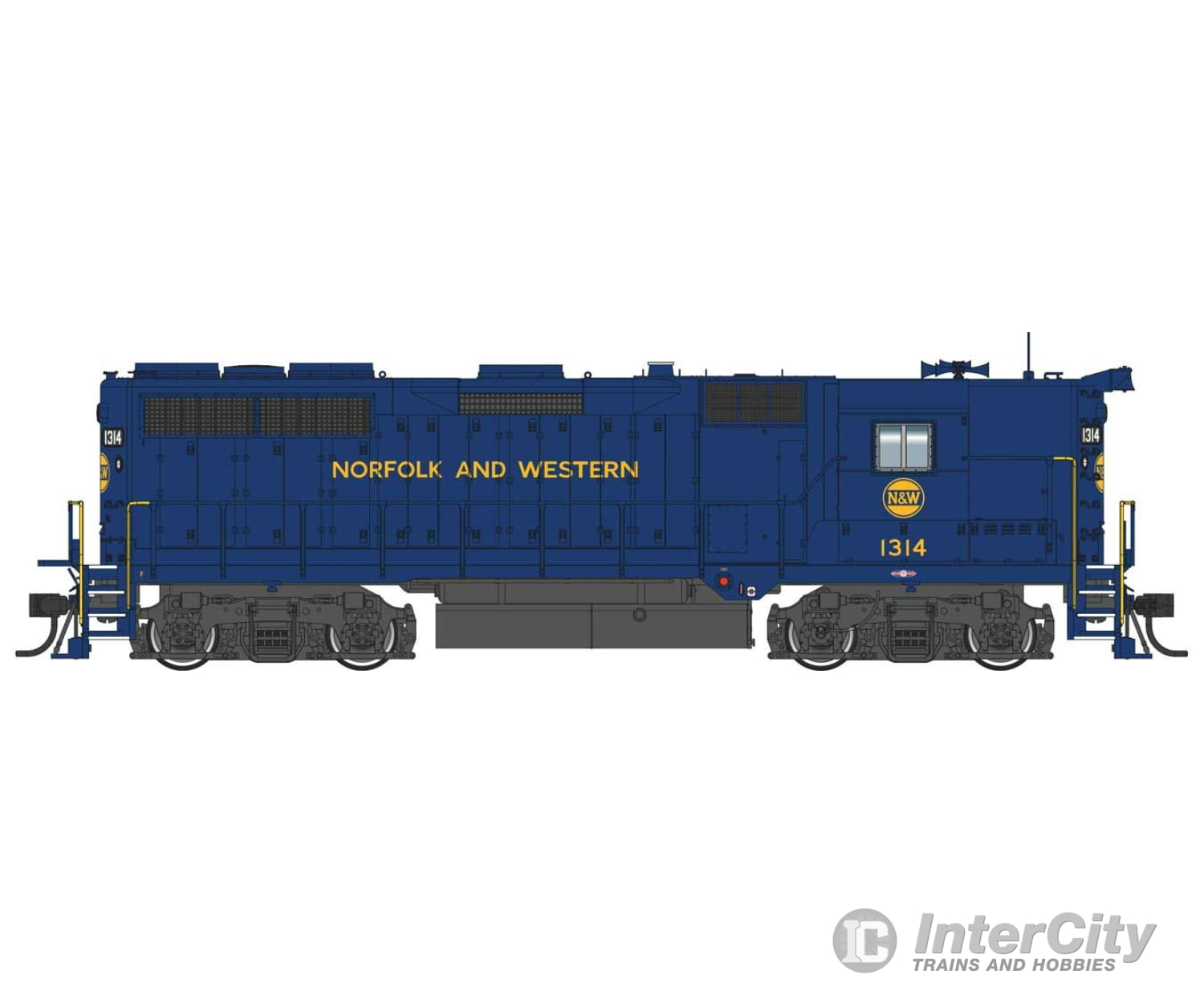 Walthers Proto 42183 Emd Gp35 - Loksound 5 Sound & Dcc -- Norfolk Western #1314 Locomotives