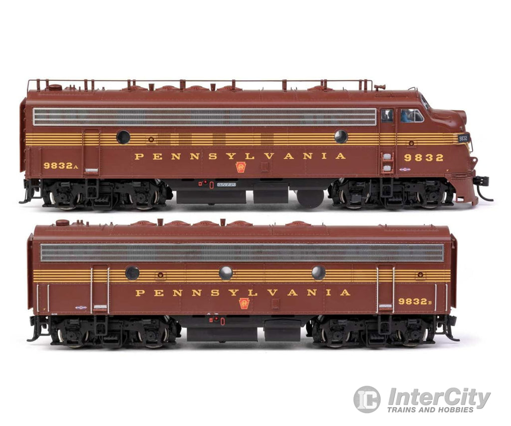 Walthers Proto 42536 Emd Fp7 & F7B - Loksound 5 Sound Dcc -- Pennsylvania Railroad Efp-15 #9832A