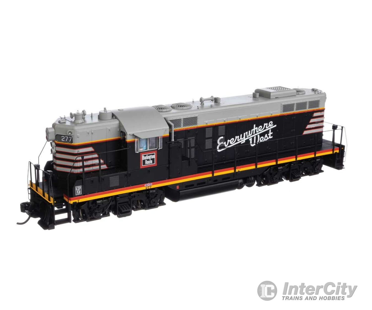 Walthers Proto 42714 Emd Gp9 Phase I - Loksound 5 Sound And Dcc -- Chicago Burlington & Quincy #277