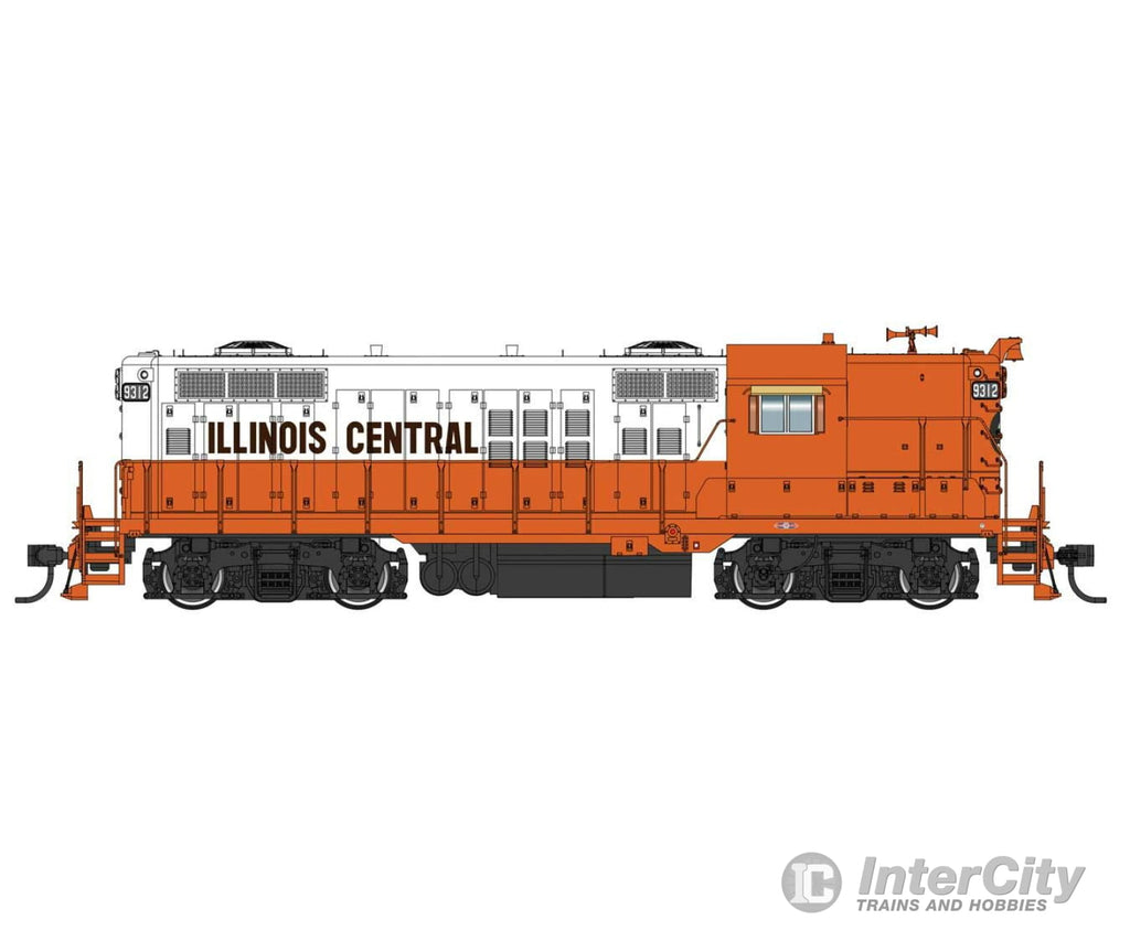 Walthers Proto 42805 Emd Gp9 With Loksound 5 Sound & Dcc -- Illinois Central #9312 (Orange White