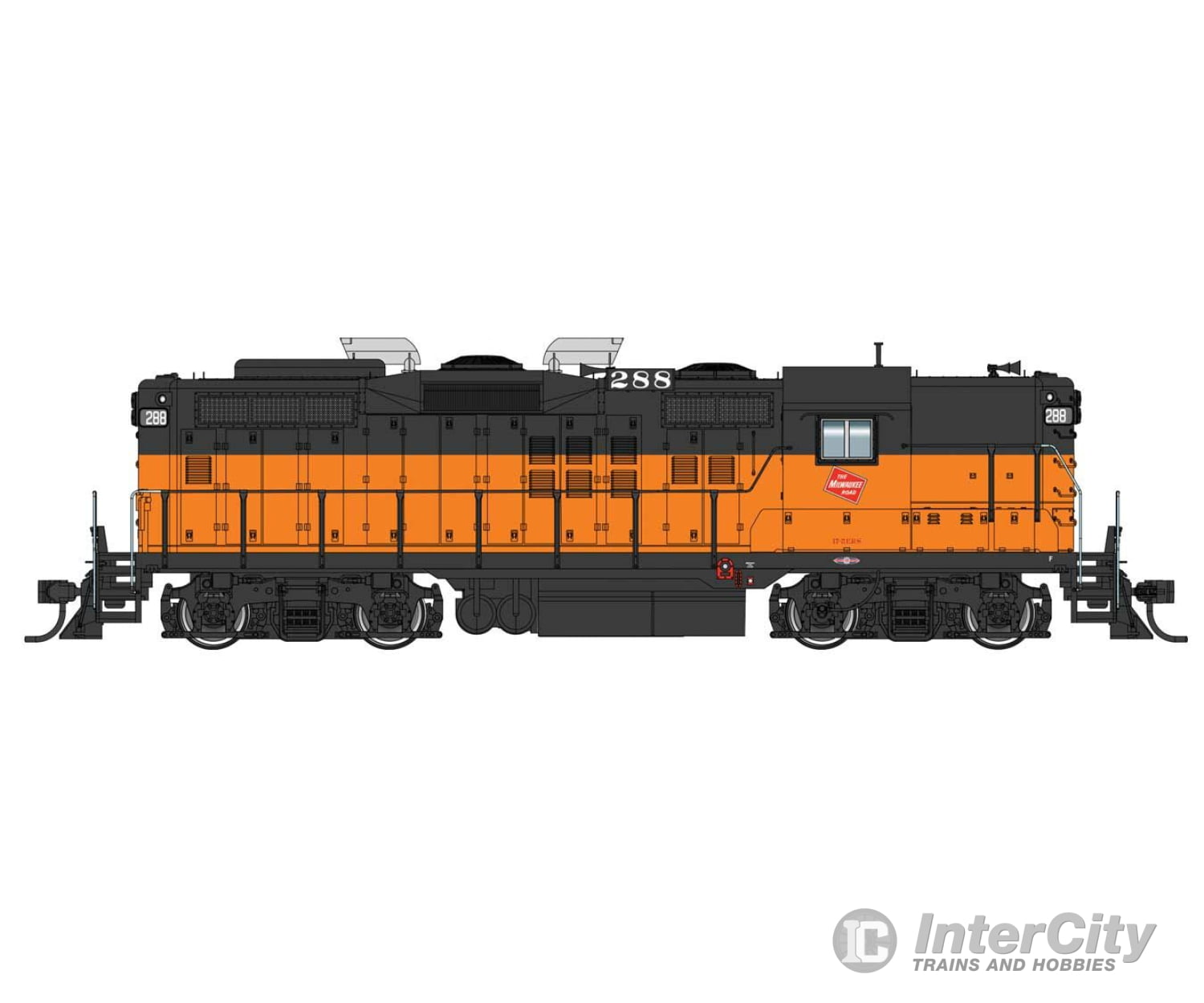 Walthers Proto 42807 Emd Gp9 With Loksound 5 Sound & Dcc -- Milwaukee Road #288 (Orange Black White)