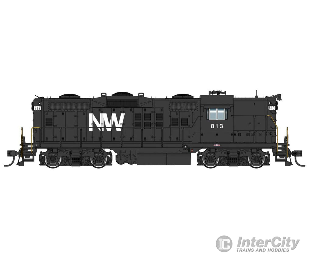 Walthers Proto 42809 Emd Gp9 With Loksound 5 Sound & Dcc -- Norfolk Western #813 (Black White)