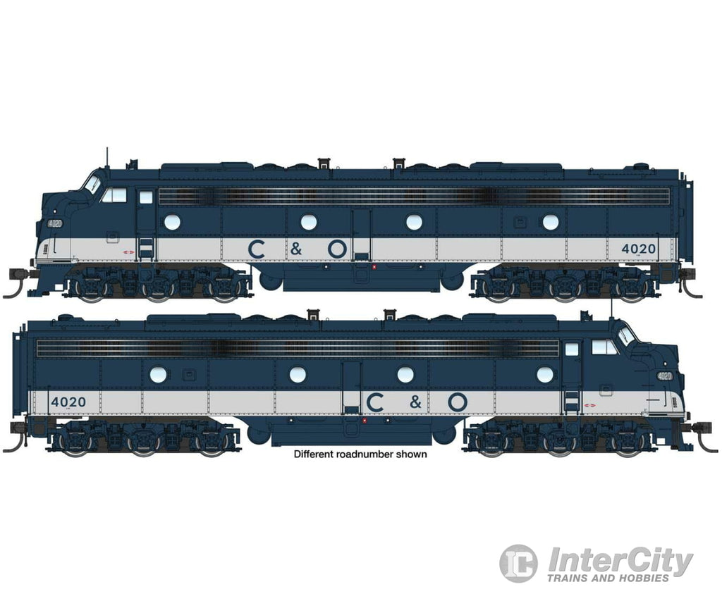 Walthers Proto 42910 Emd E8 A-A With Loksound 5 Sound & Dcc -- Chesapeake Ohio #4020 4025