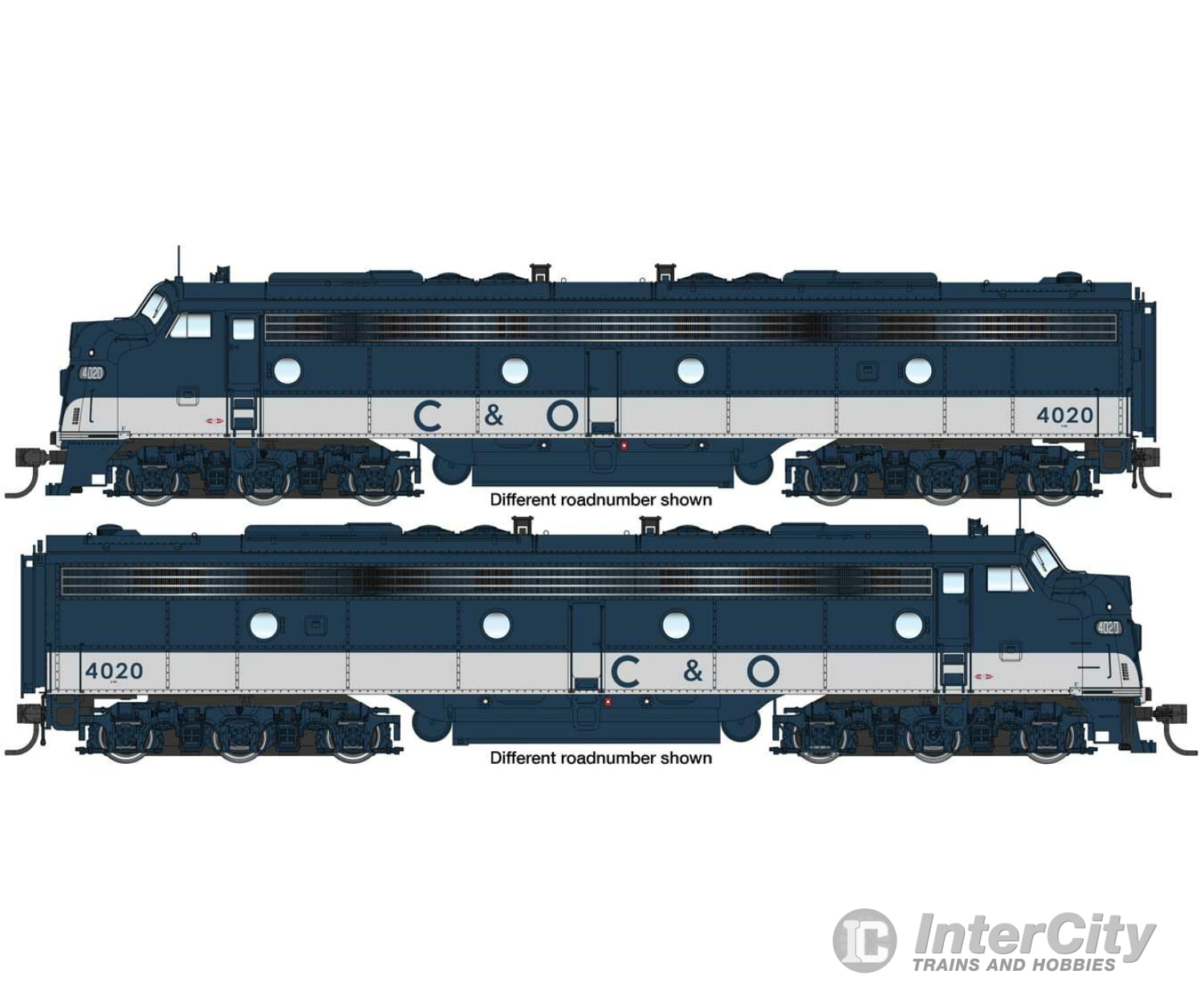 Walthers Proto 42911 Emd E8 A-A With Loksound 5 Sound & Dcc -- Chesapeake Ohio #4014 4026