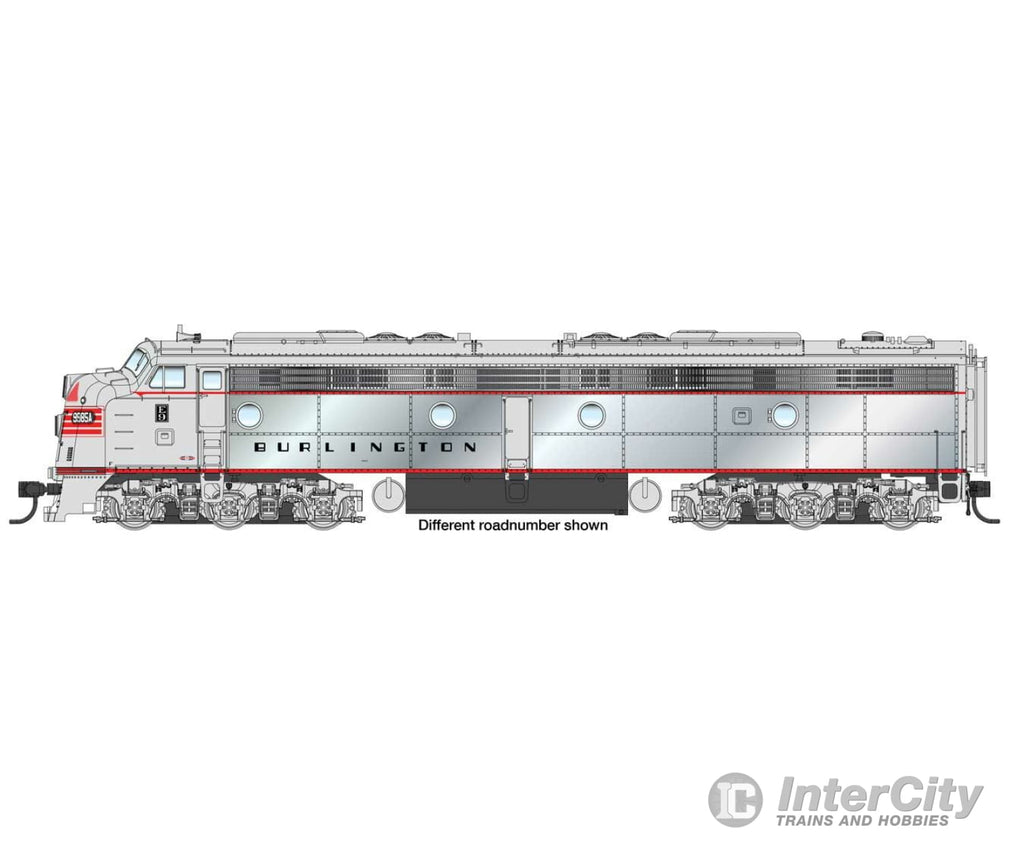 Walthers Proto 42916 Emd E9A With Loksound 5 Sound & Dcc -- Chicago Burlington Quincy #9991 (Plated