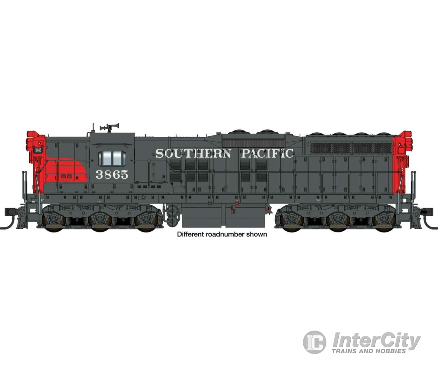 Walthers Proto 48713 Emd Sd9 - Standard Dc -- Southern Pacific(Tm) #3873; 1965 Renumbering (Gray