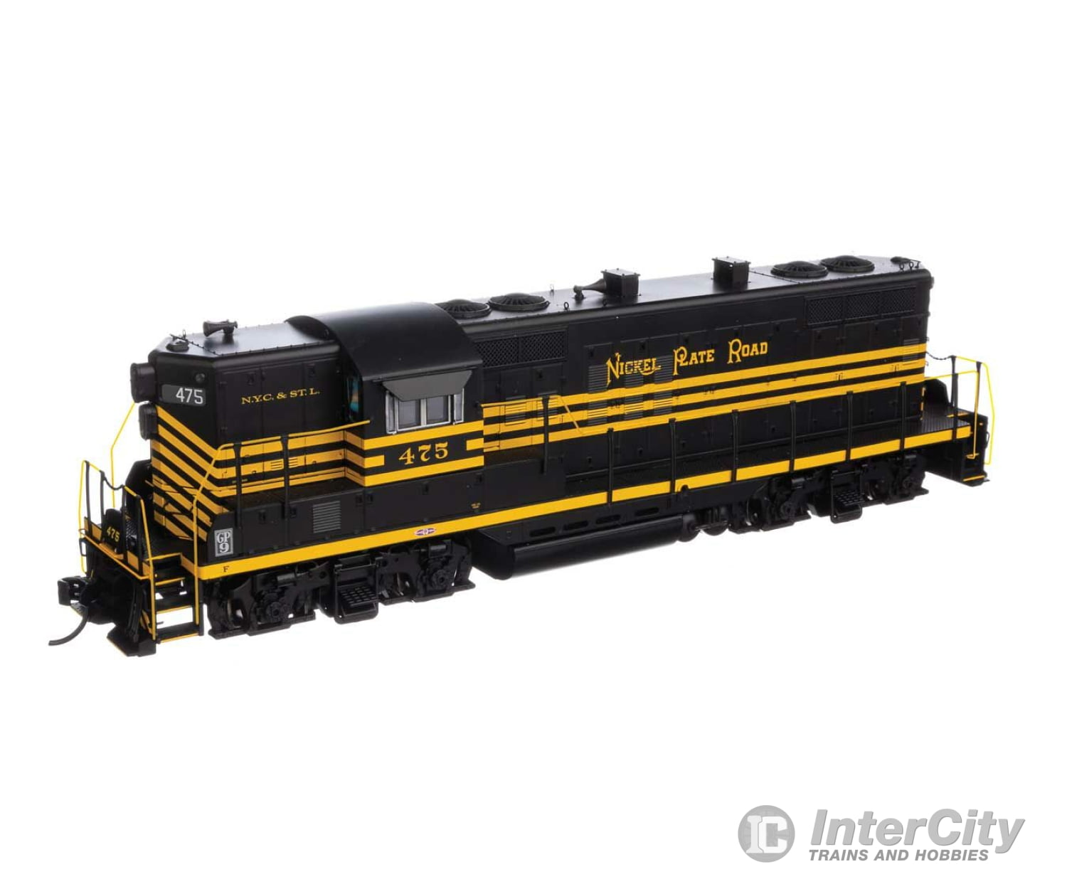 Walthers Proto 49718 Emd Gp9 Phase Ii High Short Hood - Standard Dc -- Nickel Plate #475 Locomotives