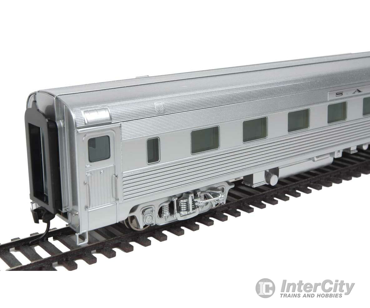 Walthers Proto 9606 85 Budd Pine Series 10-6 Sleeper - Ready To Run -- Santa Fe (Real Metal Finish