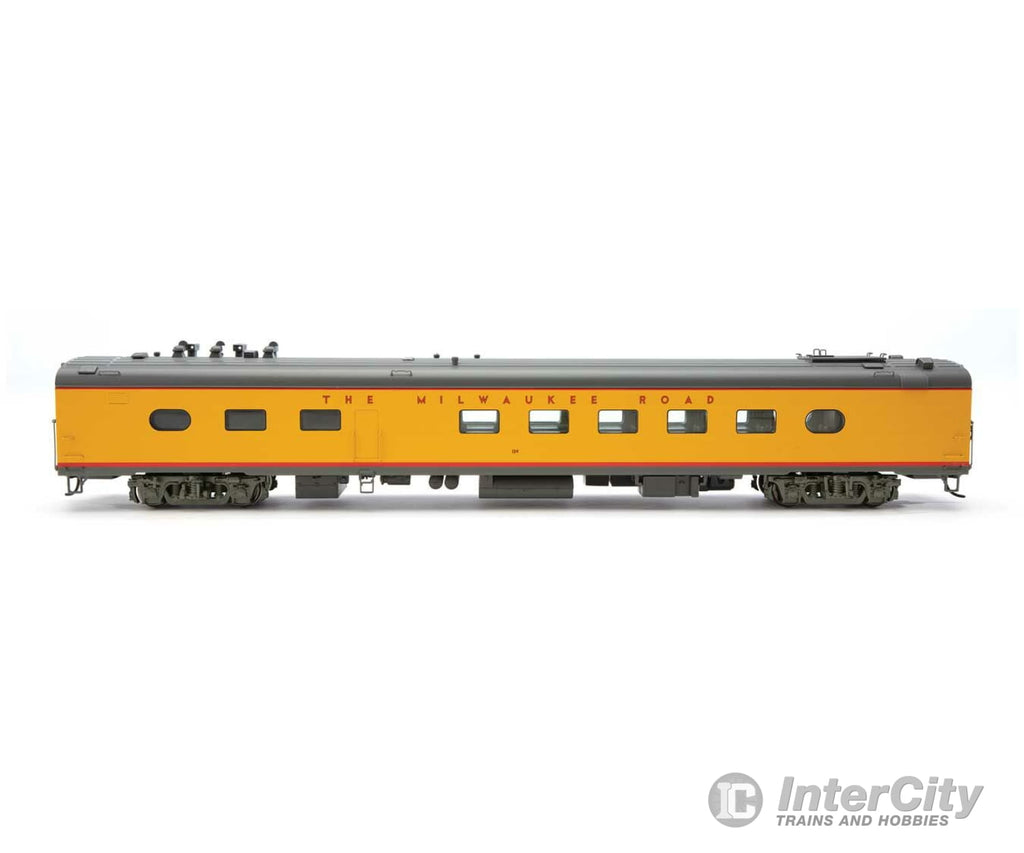 Walthers Proto 9828 85 Milwaukee Road 48-Seat Diner - City Of San Francisco -- #124 (Yellow Gray