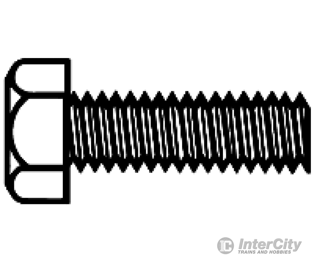 Walthers Scenemaster 1135 0-80 Brass Hex Head Machine Screws -- 3/8 X.060’.95.15Cm Pkg(12)