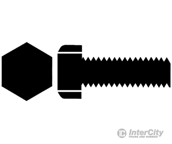 Walthers Scenemaster 1142 1-72 Brass Hex Head Machine Screws -- 3/16 X .073 .19 .19Cm Pkg(12)