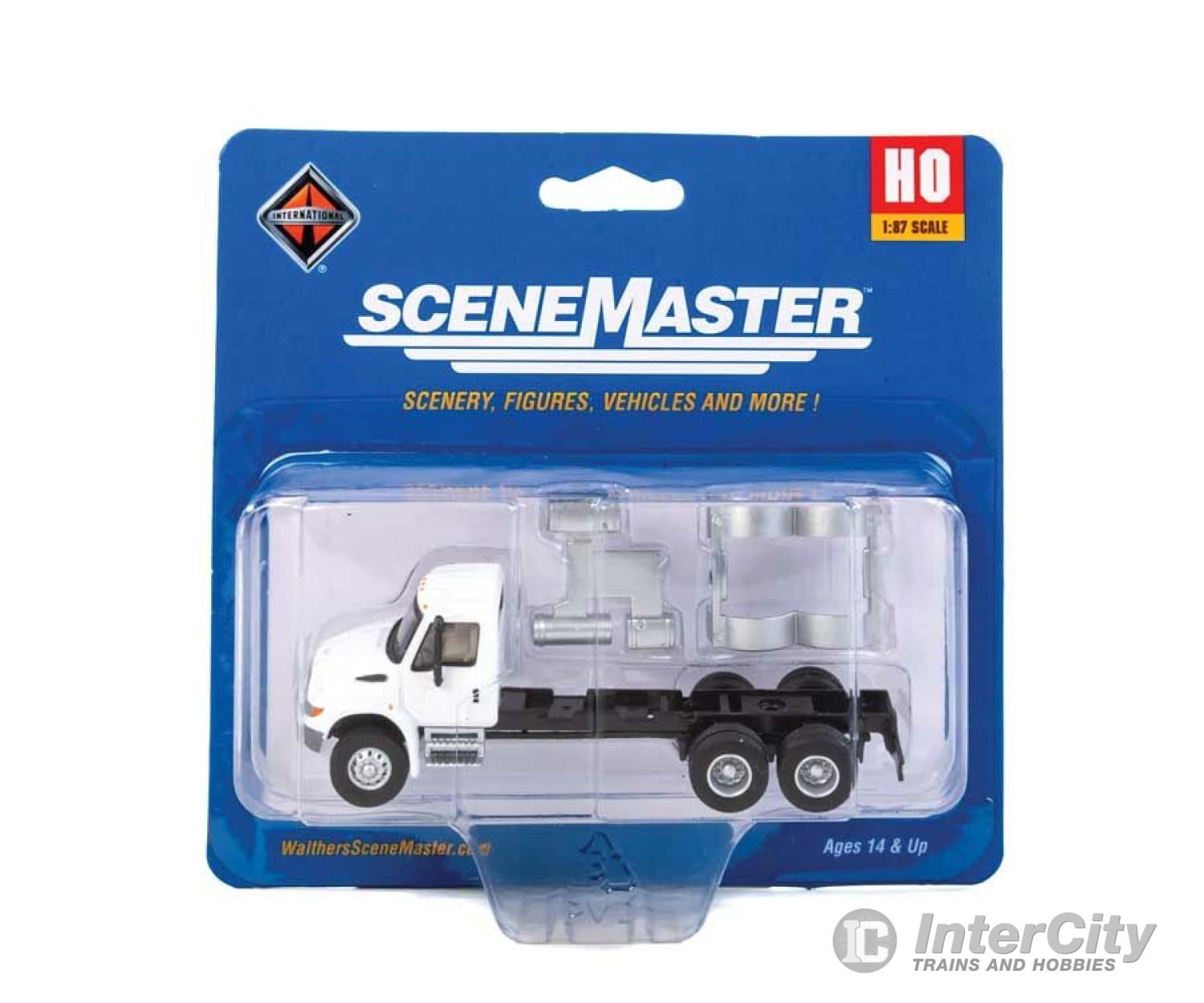 Walthers Scenemaster 11530 International(R) 4300 Dual-Axle Semi Tractor Only - Assembled -- White