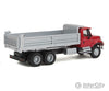 Walthers Scenemaster 11662 International(R) 7600 3-Axle Heavy-Duty Dump Truck - Assembled -- Red Cab