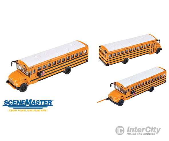 Walthers Scenemaster 11701 International(R) Ce School Bus - Assembled -- Yellow White Cars & Trucks