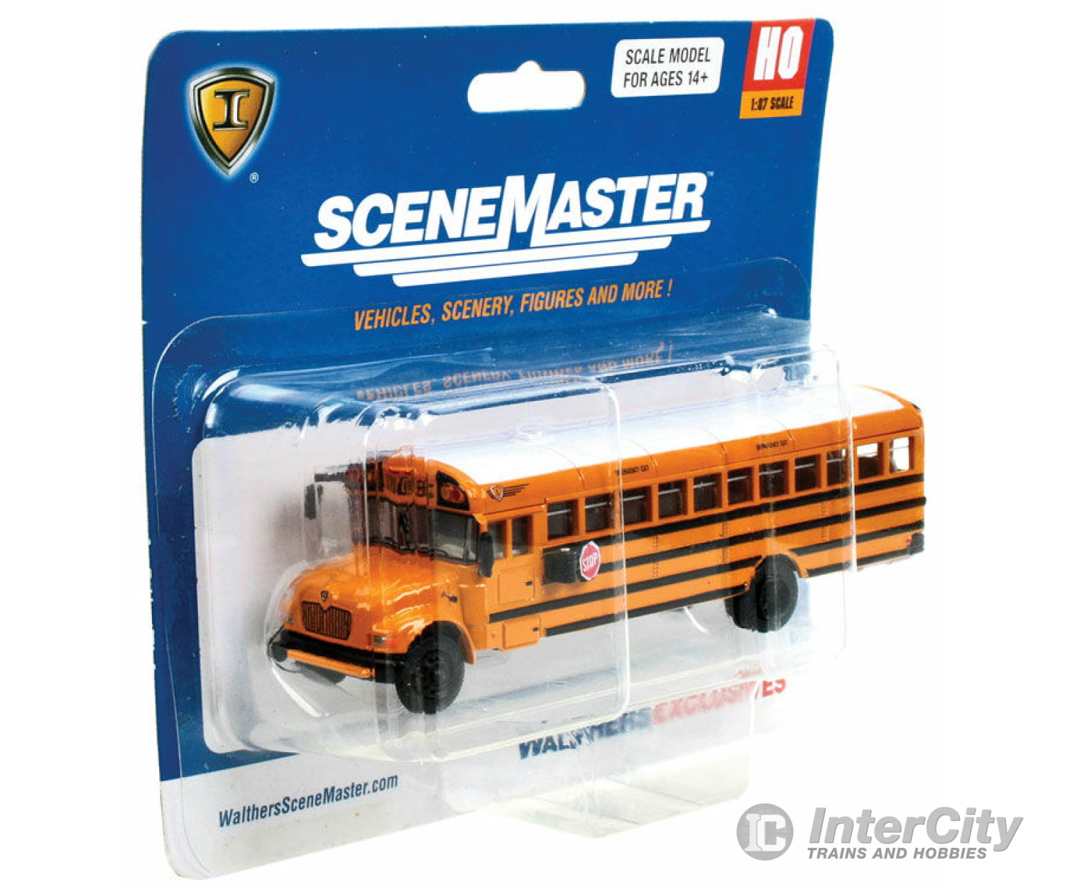 Walthers Scenemaster 11701 International(R) Ce School Bus - Assembled -- Yellow White Cars & Trucks