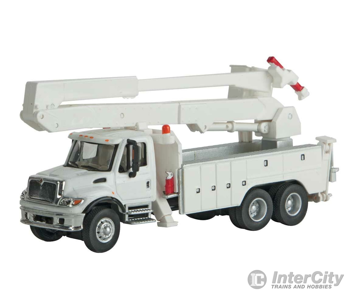 Walthers Scenemaster 11754 International(R) 7600 Utility Truck With Bucket Lift - Assembled -- White