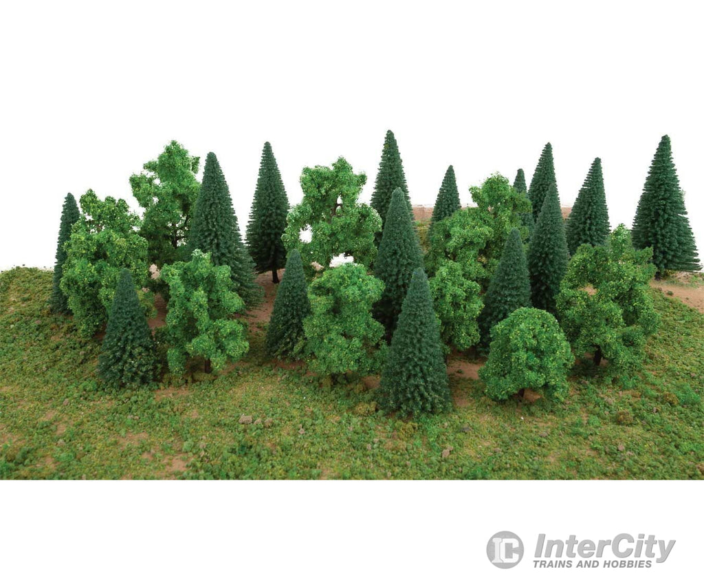 Walthers Scenemaster 1179 Mixed Trees With Flat Bases Pkg(25) & Vegetation