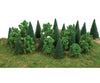 Walthers Scenemaster 1179 Mixed Trees With Flat Bases Pkg(25) & Vegetation