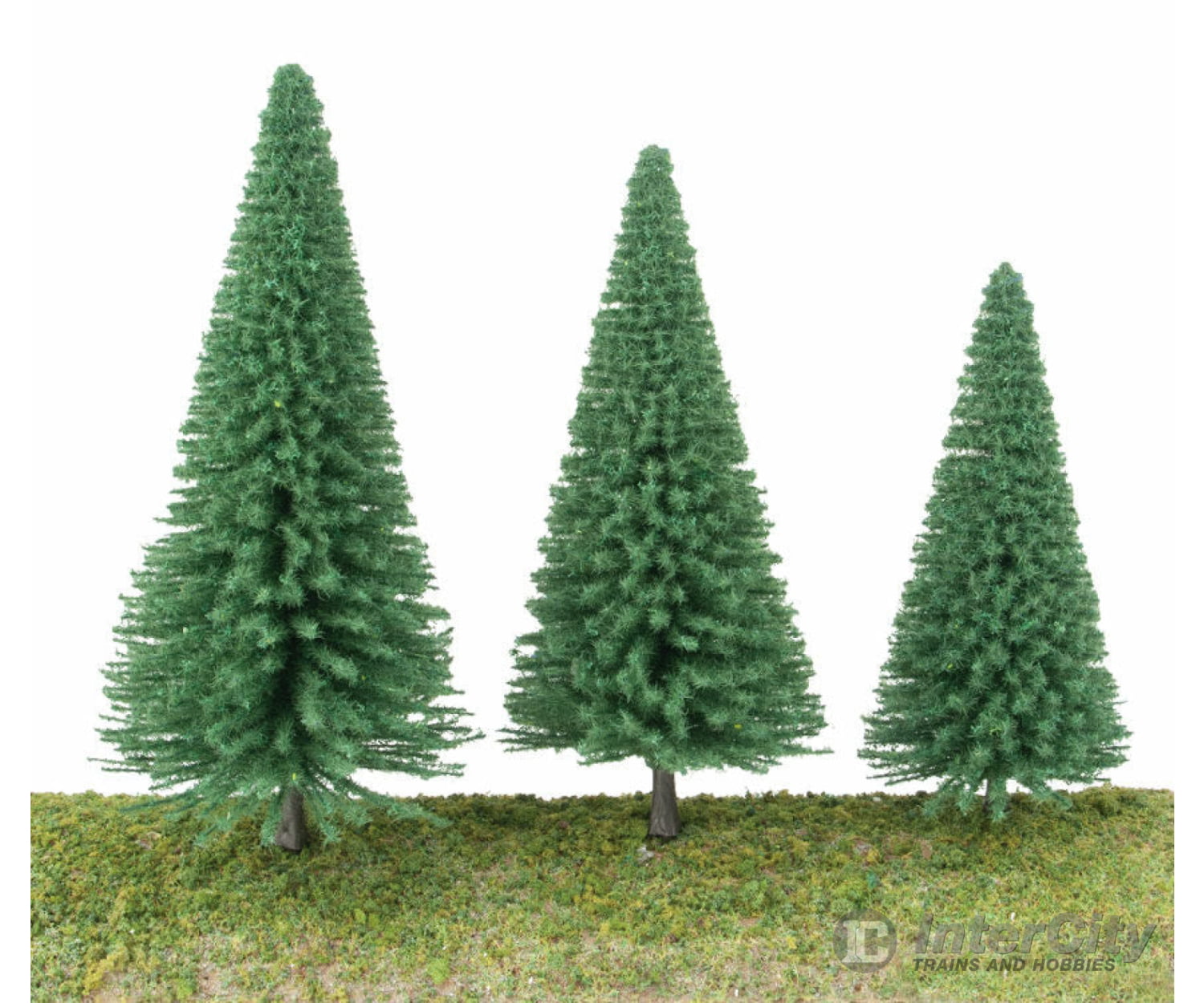 Walthers Scenemaster 1180 Pine Trees Pkg(10) -- 3-3/8 To 5-1/2’ 8 14Cm (Includes Pin Base) &