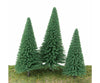 Walthers Scenemaster 1180 Pine Trees Pkg(10) -- 3-3/8 To 5-1/2’ 8 14Cm (Includes Pin Base) &