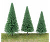 Walthers Scenemaster 1181 Pine Trees Pkg(10) -- 5-1/2 To 7-3/8’ 14 18Cm (Includes Pin Base) &