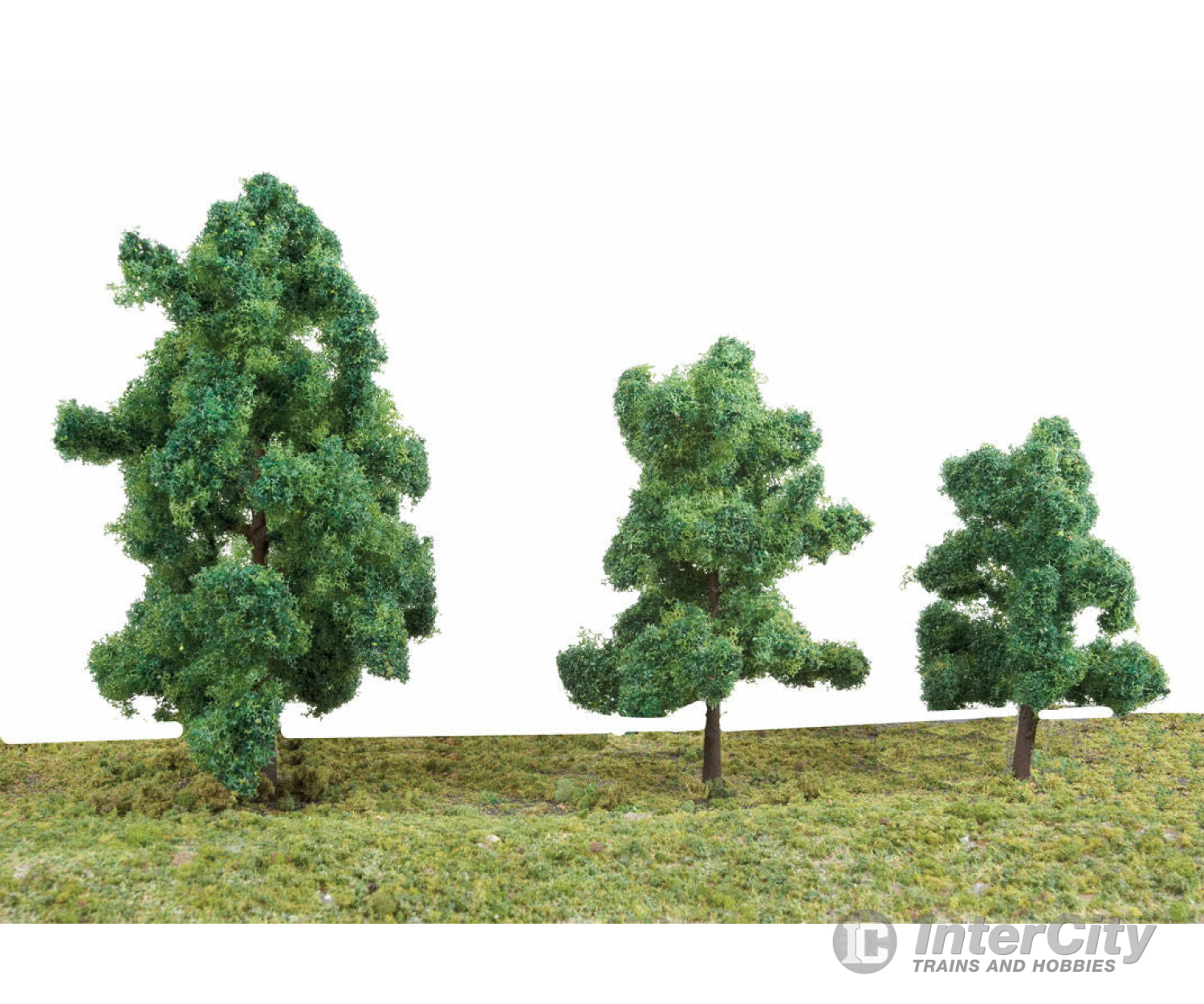 Walthers Scenemaster 1184 Summer Trees Pkg(10) -- 3-3/8 To 5-1/2’ 8 14Cm (Includes Pin Base) &