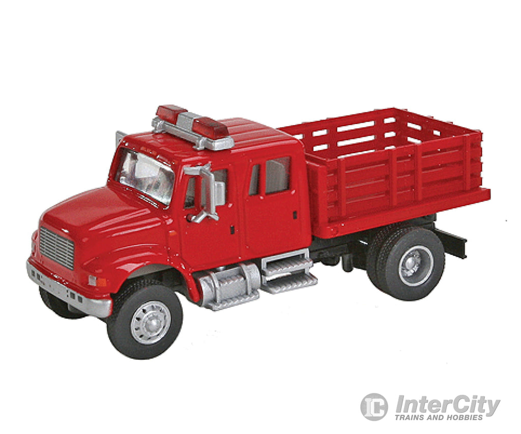 Walthers Scenemaster 11892 International(R) 4900 Fire Department Utility Truck - Assembled -- Red