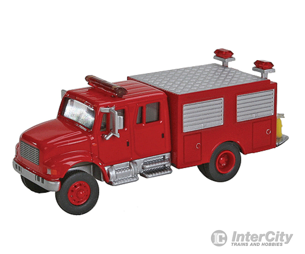 Walthers Scenemaster 11893 International(R) 4900 First Response Fire Truck - Assembled -- Red Cars &