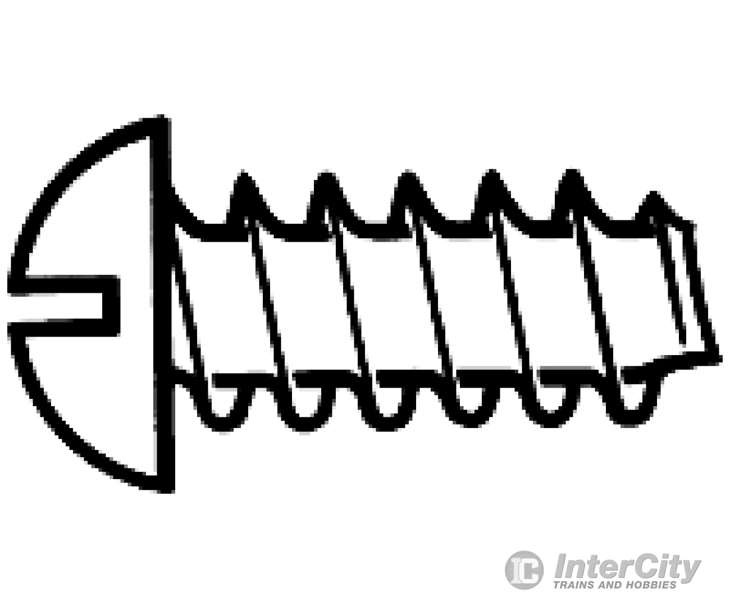 Walthers Scenemaster 1191 #2 Self-Tapping Steel Sheet Metal Screws Pkg(24) -- 1/2 X.088’