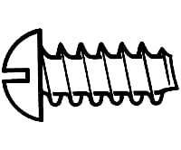 Walthers Scenemaster 1191 #2 Self-Tapping Steel Sheet Metal Screws Pkg(24) -- 1/2 X.088’