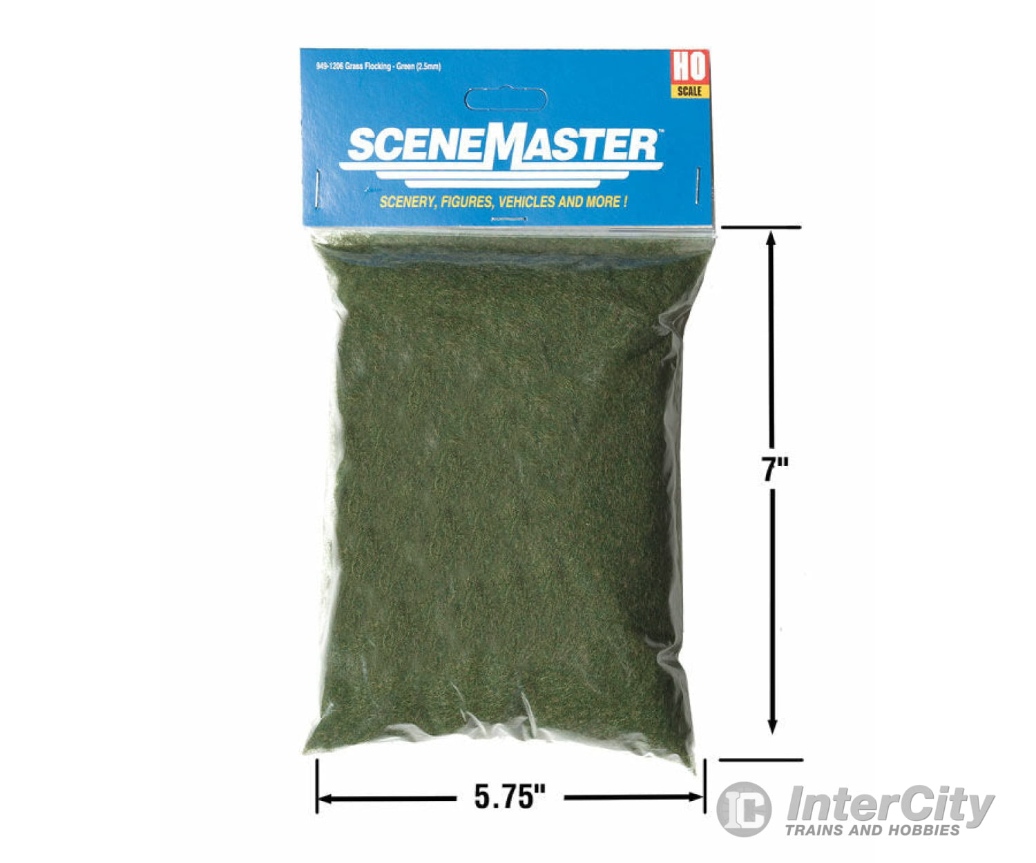 Walthers Scenemaster 1206 Static Grass Flocking -- Green Blend 3/32’ 2.5Mm Fibers 3-1/2Oz 100G &