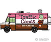 Walthers Scenemaster 12108 Morgan Olson(R) Route Star Van -- Road Cones Ice Cream Food Truck Cars &