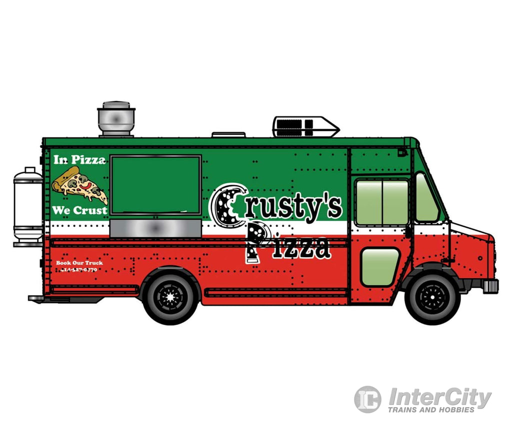 Walthers Scenemaster 12110 Morgan Olson(R) Route Star Van -- Crustys Pizza Food Truck Cars & Trucks