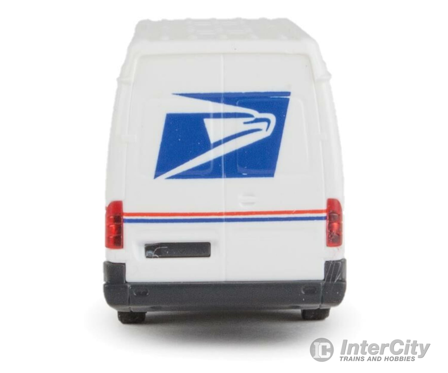 Walthers Scenemaster 12208 Delivery Van - Assembled -- United States Postal Service (White Blue Red;