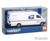 Walthers Scenemaster 12208 Delivery Van - Assembled -- United States Postal Service (White Blue Red;