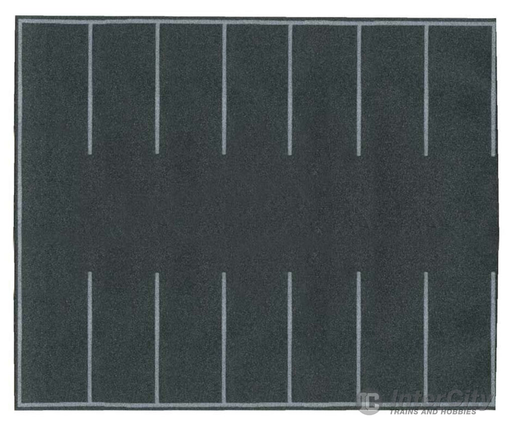 Walthers Scenemaster 1260 Flexible Self-Adhesive Paved Parking Lot -- 7-7/8 X 6-3/16’ 20 16Cm