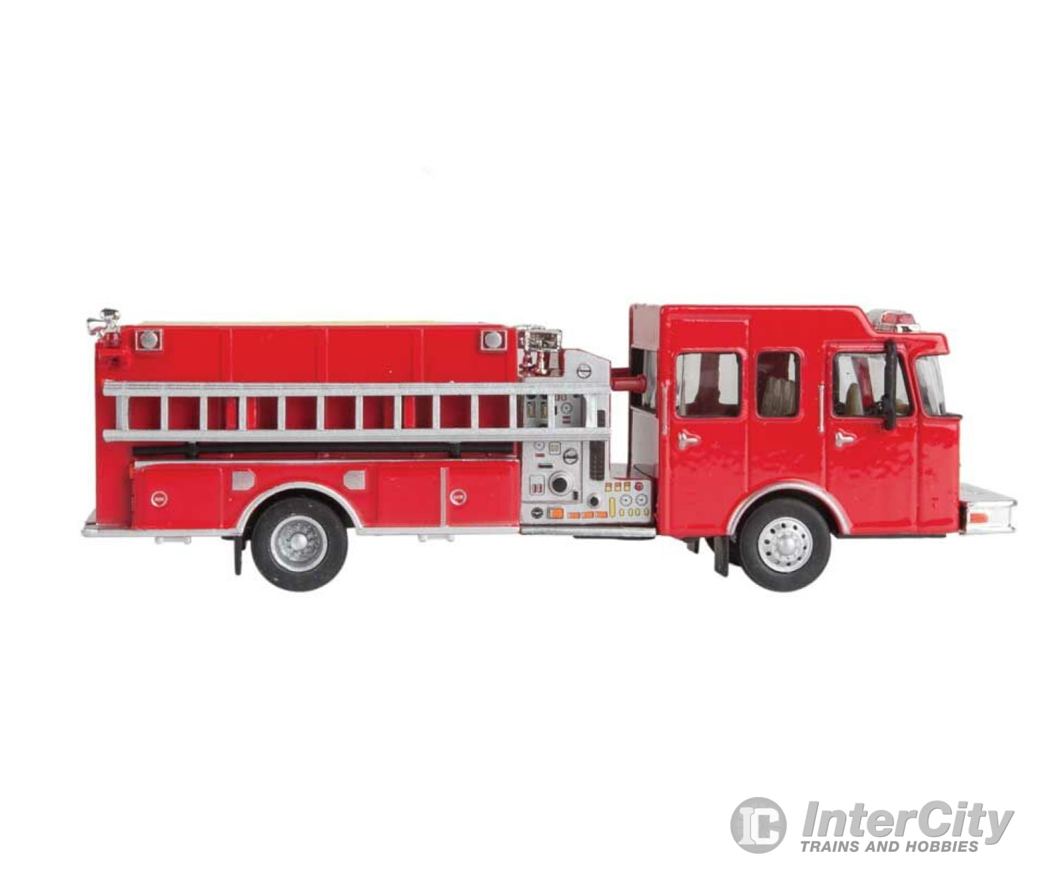 Walthers Scenemaster 13800 Heavy-Duty Fire Engine - Assembled -- Red Cars & Trucks