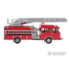 Walthers Scenemaster 13801 Heavy-Duty Fire Department Ladder Truck - Assembled -- Red Cars & Trucks